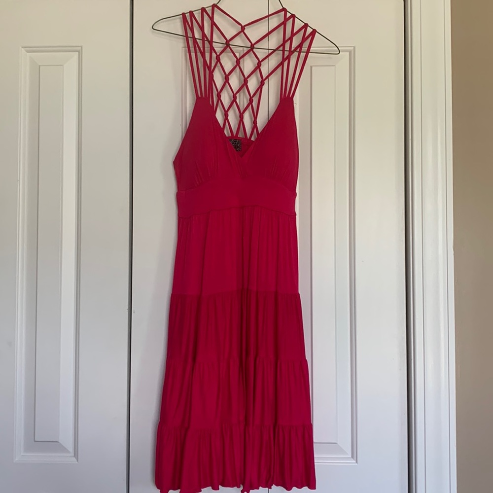 EUC Hot pink dress size medium